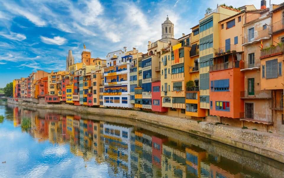 Girona buildings - Girona, Figueres, and Cadaqués Day Trip from Barcelona